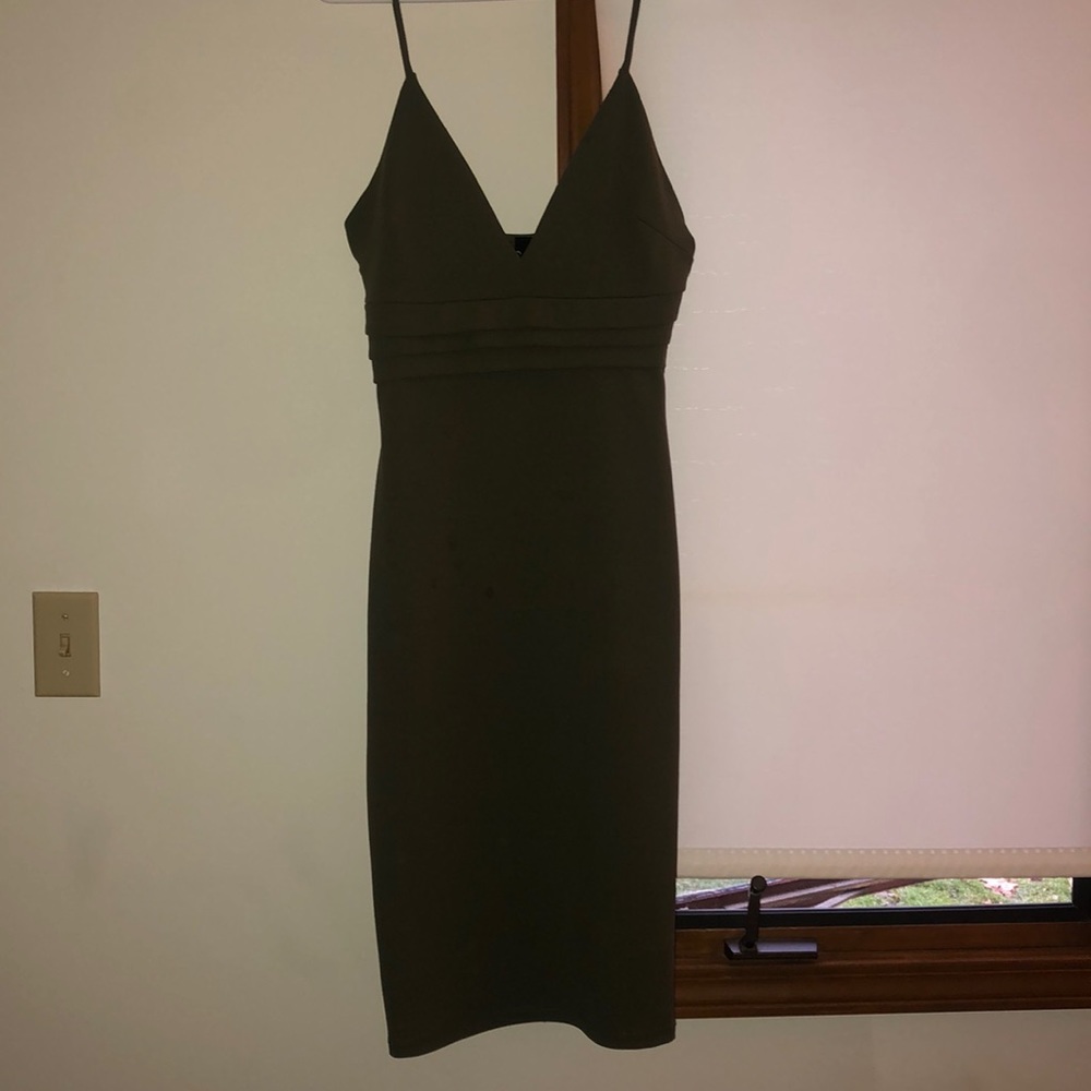 Olive Green Midi Dress